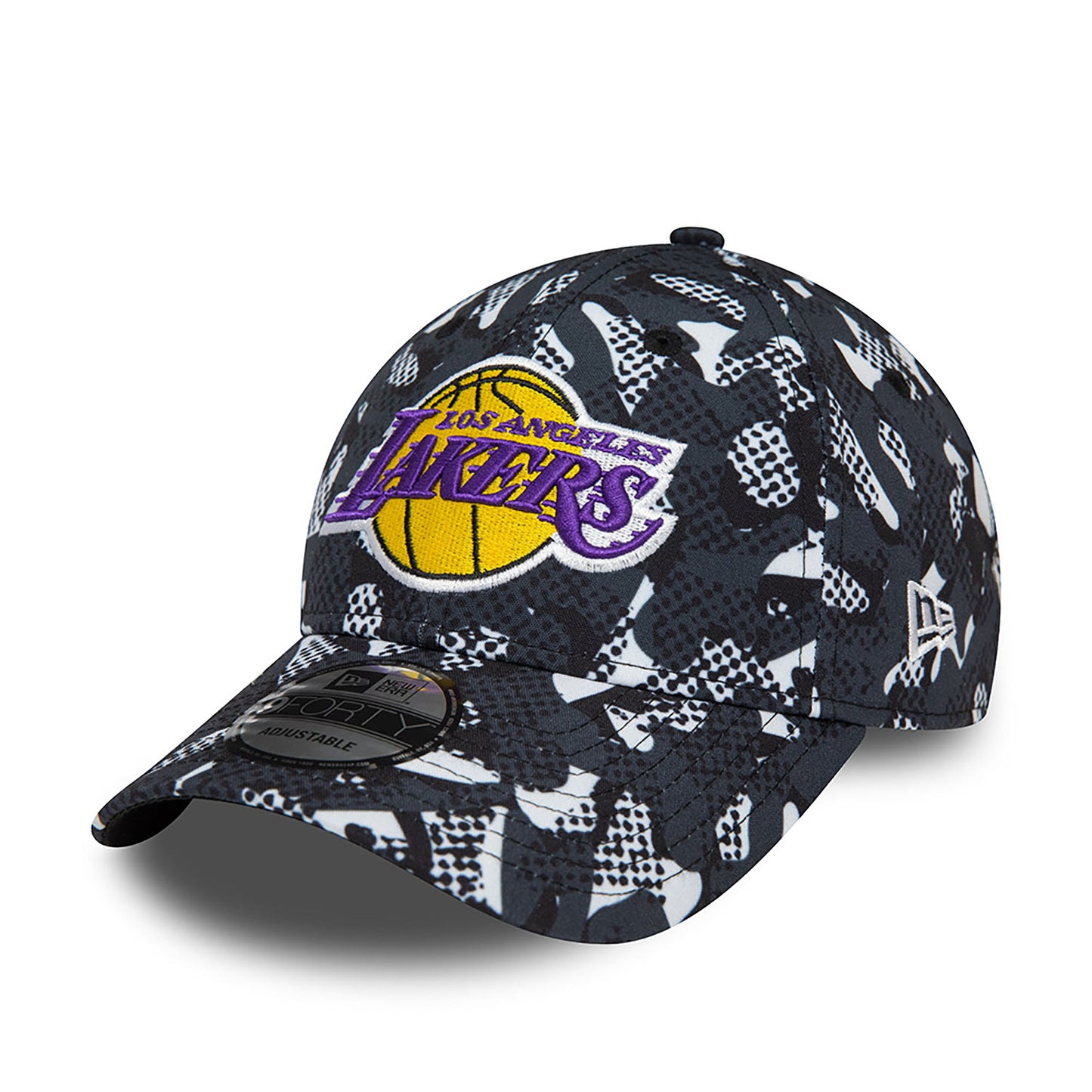 9FORTY LA Lakers NBA Seasonal Print Nero